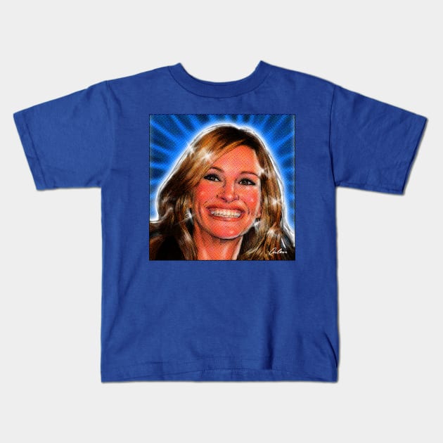 JULIA ROBERTS Kids T-Shirt by ArlenSchumer